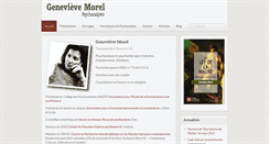 Desktop Screenshot of genevieve-morel-psychanalyste-psychotherapeute-paris-lille.fr